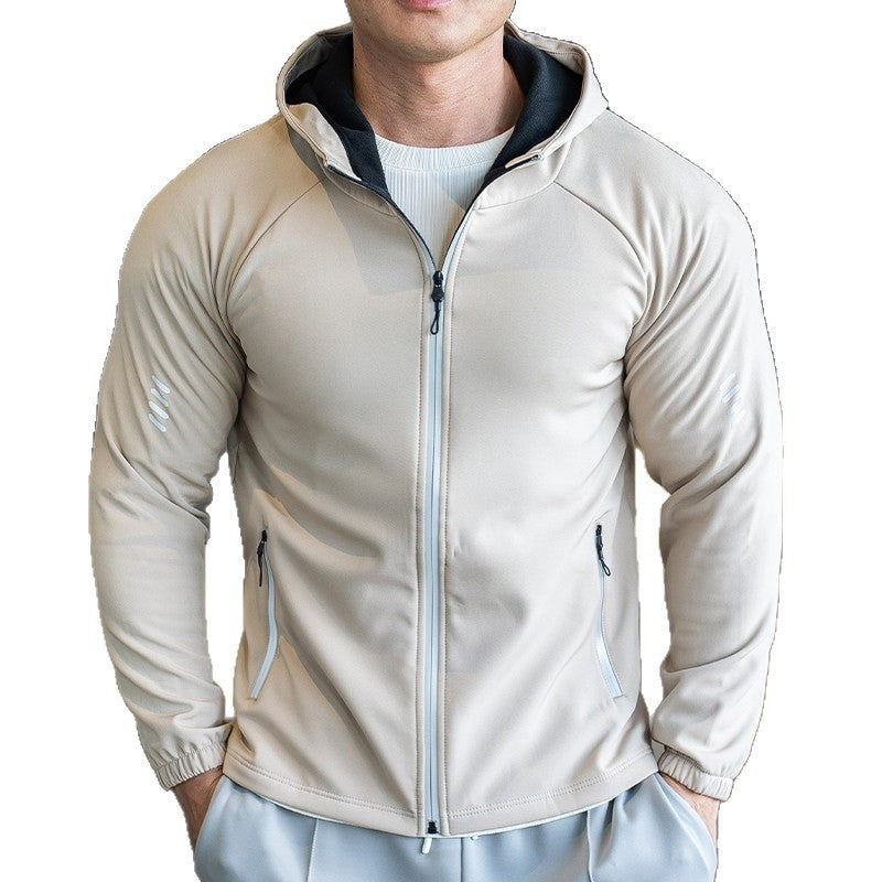 Mens 2026 New Windproof Zip-Up Hoodie For Casual Wear