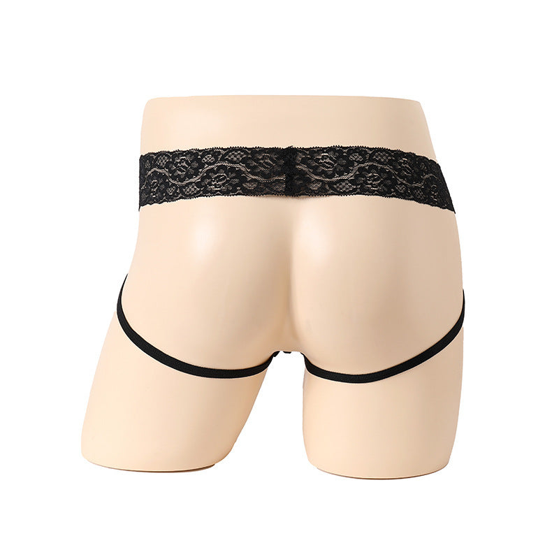 Polyester Men's Thong Seductive Sexy Underwear High Waist Lace Belt Sexy