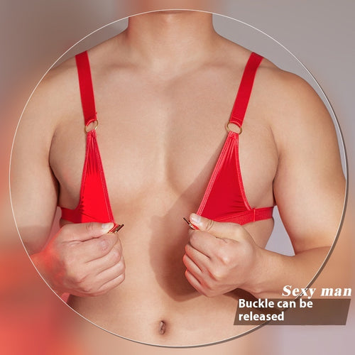Binding Metal Ring Suspenders Three-point Men's Suit Sexy Underwear