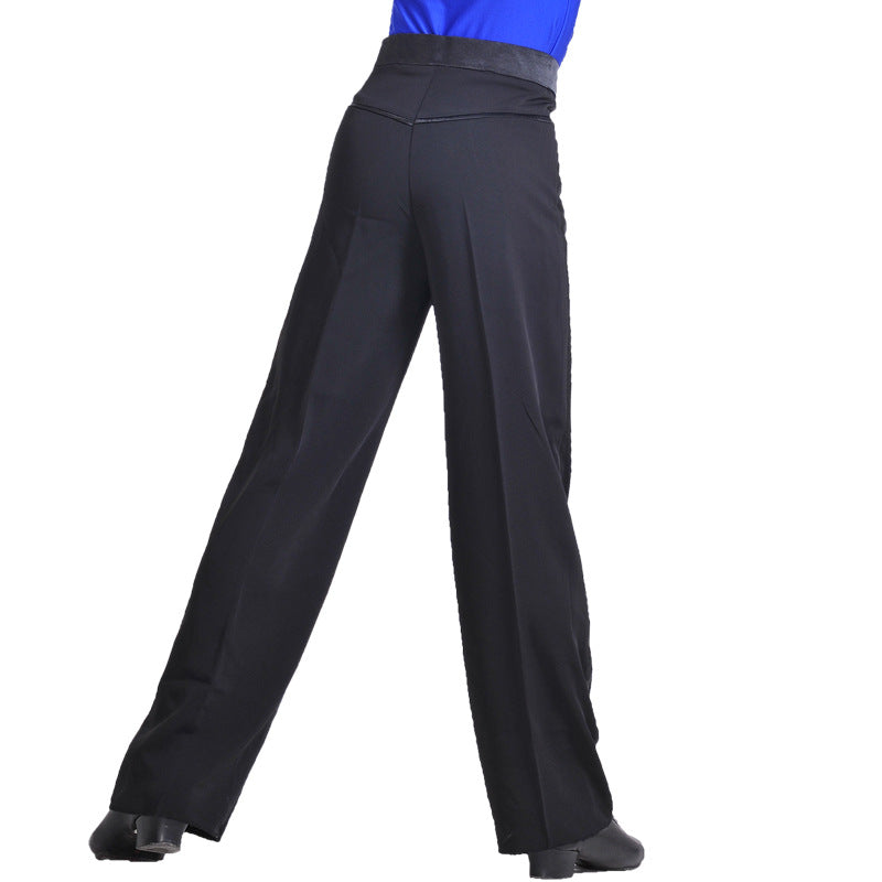 Mens Adult Latin Dance Pants Standard Modern Dance Pants Practice Wear For Adults And Children