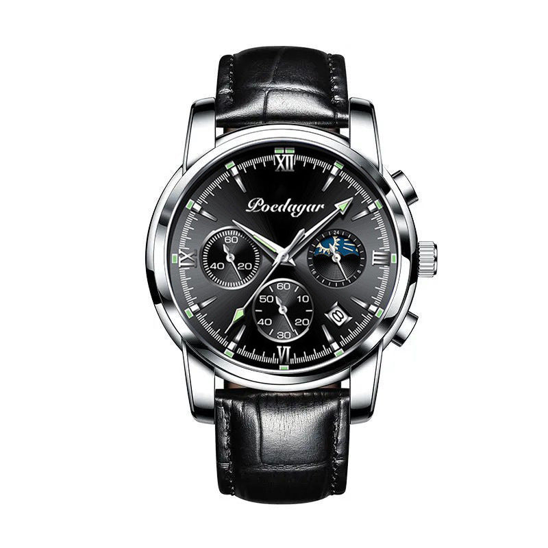Multifunctional Men's Watch Luminous Waterproof Quartz Wrist Watch