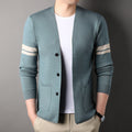 Mens Versatile Solid-color Knitwear For Business And Casual Wear